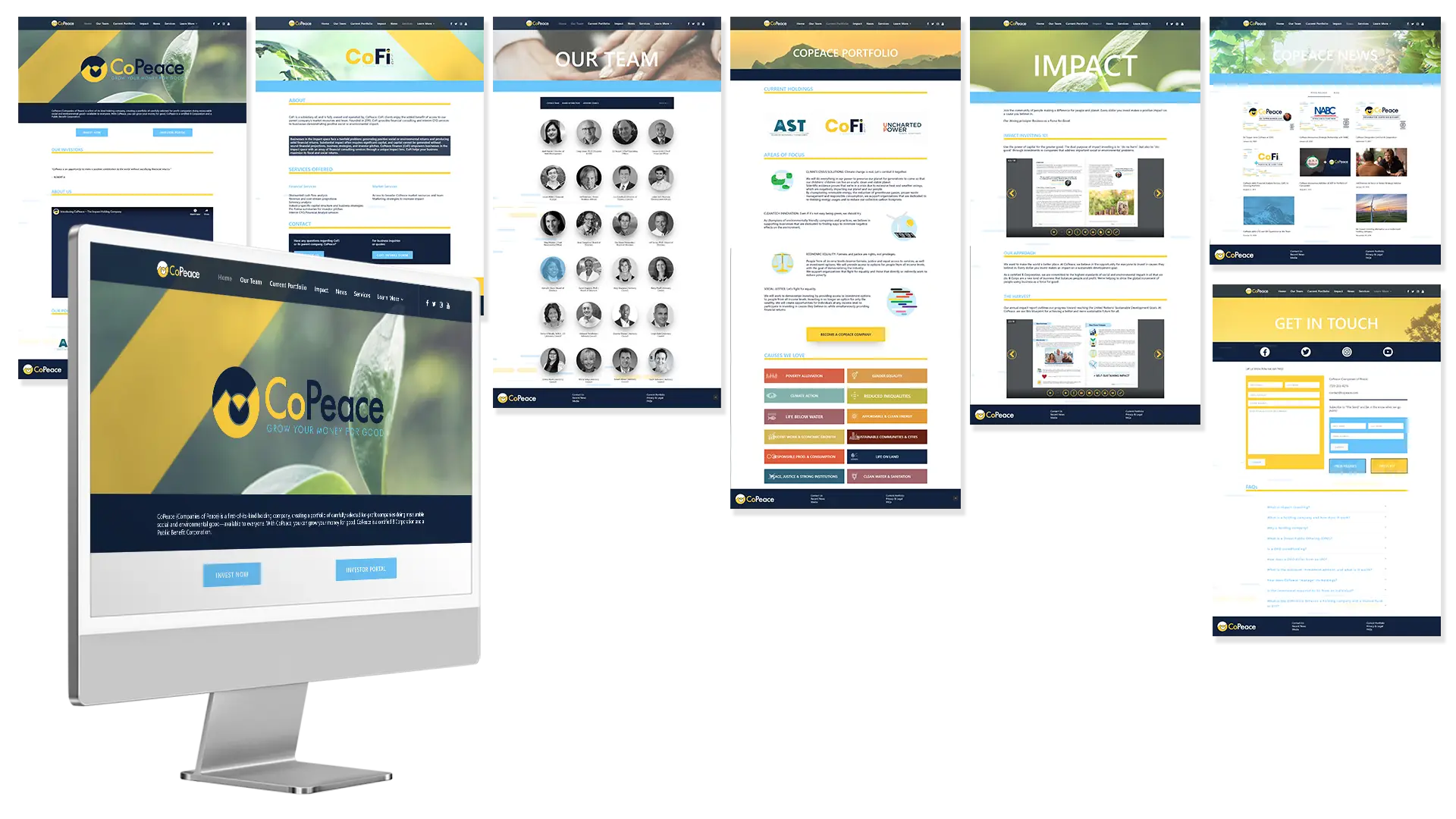 CoPeace Website Mockups